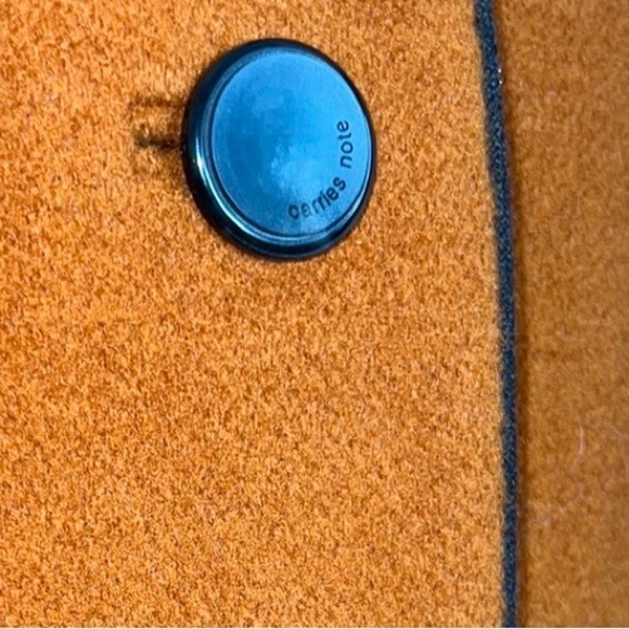 Burnt Orange Pea Coat - Picture 4 of 8